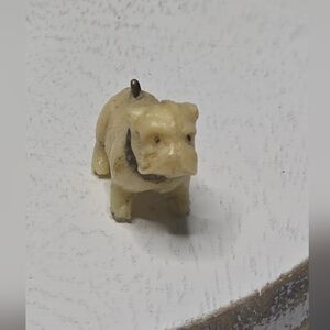 Vintage Tiny Miniature Bulldog Charm Japan [ Read Details ]
